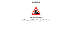 Desktop Screenshot of kopfball.de